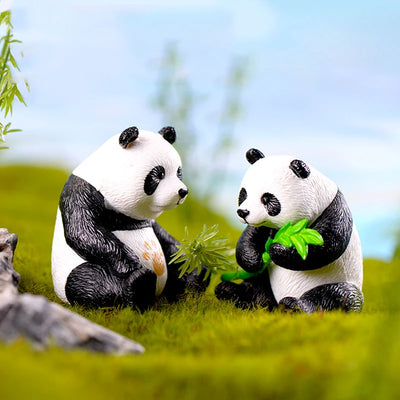 Resin Small Aquarium Ornaments Decoration Artificial Cute Panda for fish Tank Resin Aquarium Ornament Fish Tank Background Home