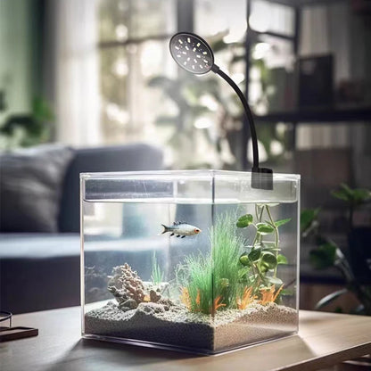 7W Aquarium Light LED Waterproof Fish Tank Lighting Underwater Fish Lamp Aquariums Decor Plant Lamp Mini fish tank light