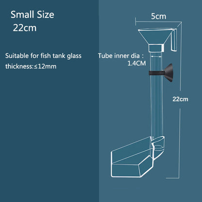 Acrylic Aquarium Feeder Tube Dish Transparent Fish Tank Shrimp Snail Shrimp Food Feeder Bowl Aquarium Feeding Accessories New