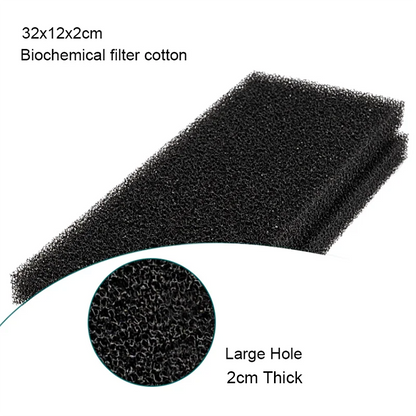 Black, Blue, Yellow 32cmx12cmx2cm Filtration Foam Aquarium Fish Tank Biochemical Filter Sponge Pad Skimmer Sponges Supply Tank