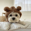 Super Warm Pet Winter Clothes Cosplay Costume Bear Shaped Outfits for Small Medium Puppy New Year Double Fleece Cat Clothing