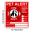 10PCS Pet Alert Stickers Pets Inside Fire Rescue Stickers Save Our Pets Emergencies Pet Inside Decal Emergencies Danger Decals