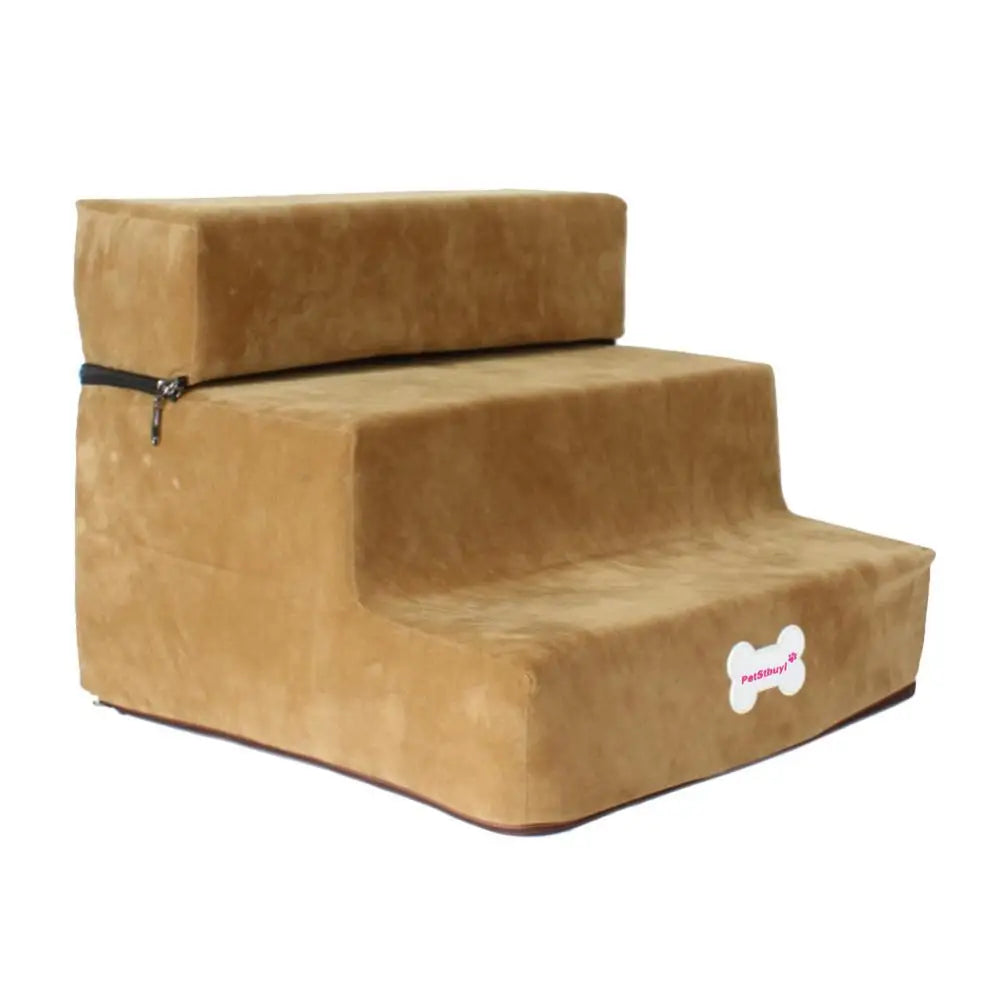 Pet Stairs 3 Steps Stairs for Small Dog Cat Pet Anti-slip Removable Dogs Bed Stairs Extra Wide Non-Slip Steps Pet Supplies