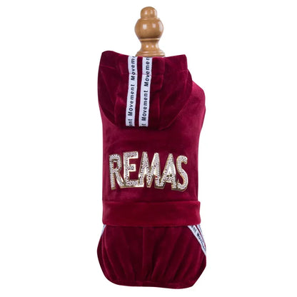 Pet Dog Clothing Four-legged Fashion letter Pet Dog Clothes for Dogs Coat Hoodie Sweatshirt Four seasons One-piece Jumpsuit