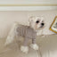 Coffee Strips Pet Dog Clothes for Chihuahua High Collar Autumn Warm Cat Sweatshirt Overalls Soft Velvet Cat Puppy Bottom T Shirt
