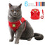 Breathable Cat Harness with Leash Anti-Escape Cat Vest Harness Collar for Kitten Pet Accessories Adjustable Puppy Harness Leads