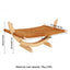 Cat Bed Elevated Cat Hammock Wooden Frame with Cushion for Cats Rest and Sleep Comfortable Indoor Cat Supplies Pet Furniture