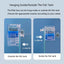 New Fish Tank Waterfall Filter Box Wall Mounted Built-in Silent Circulating Water Purifier For Aquarium Tank Box With Water Pump