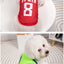 Sports Mesh Pet Clothes for Cats Number Print Sphinx Cat Vest Unisex Ice Cool York Dog Overalls Breathable Puppy Summer Clothing