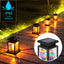 Solar LED Lights Outdoor Focus Floor Lanterns Panel Candle Terraza Indoor Hanging Balcony Birds Decoration Lighting For Garden