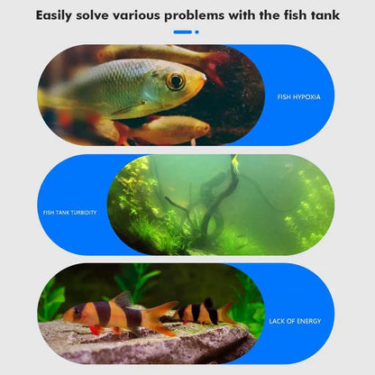 Fish Tank Submersible Pump Silent Oxygenation Filter Seal Water Epoxy Waterproof Circulation Pressure-resistant Three-in-on E1H6