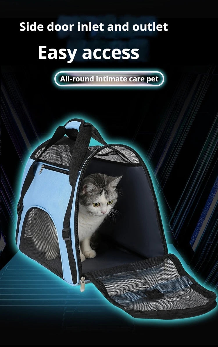 Portable Dog Cat Carrier Bag Pet Puppy Travel Bags Breathable Mesh Small Dog Cat Dogs Outdoor Tent Carrier Outgoing Pets Handbag