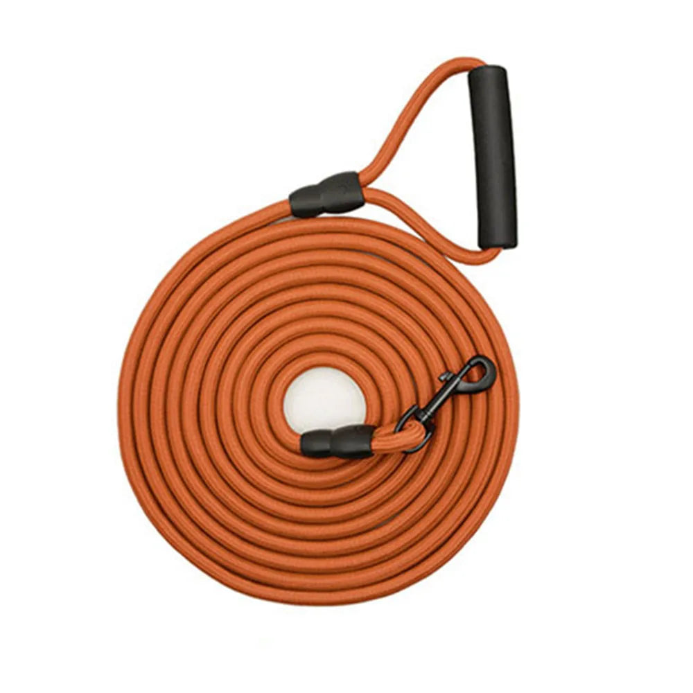 Dog Check Cord 5M 10M Leash Floatable Extra Long Pet Dog Training Rope with Soft Handle for Camping Playing Backyard Beach Lake
