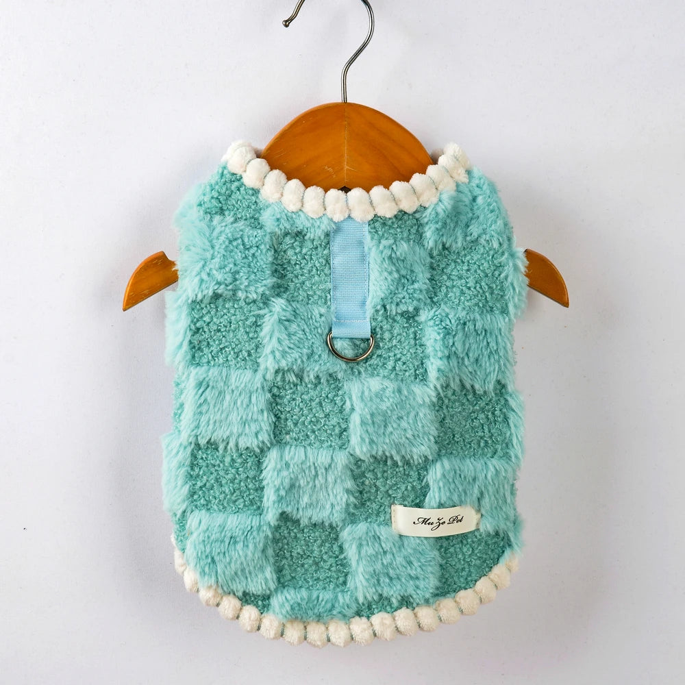 Autumn Winter Puppy Dog Cat Coat Jacket with Buckle Warm Fleece Pet Clothes for Small Dogs Shitzu Chihuahua mascotas Clothing