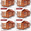 Outdoor Waterproof Solid Wood Kennel Medium and Large Dog Golden Retriever Kennel House Rainproof Outdoor Four Seasons