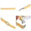 UXCELL 1 Set Cat Harness and Leash Set Cats Escape Proof Kitten Harness Small Yellow
