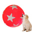 Dog Chew Ball Light Up Elastic Chew Toy With Star Pattern Soft Pet Supplies Chewable Ball 6cm For Veterinary Hospitals Pets Cats