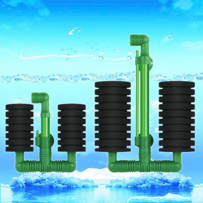 Aquarium Bio-Spong Filter Fish Tank Air Pump Skimmer Biochemical Sponges Filter New Green Bio Sponge Aquarium Filtration Filters