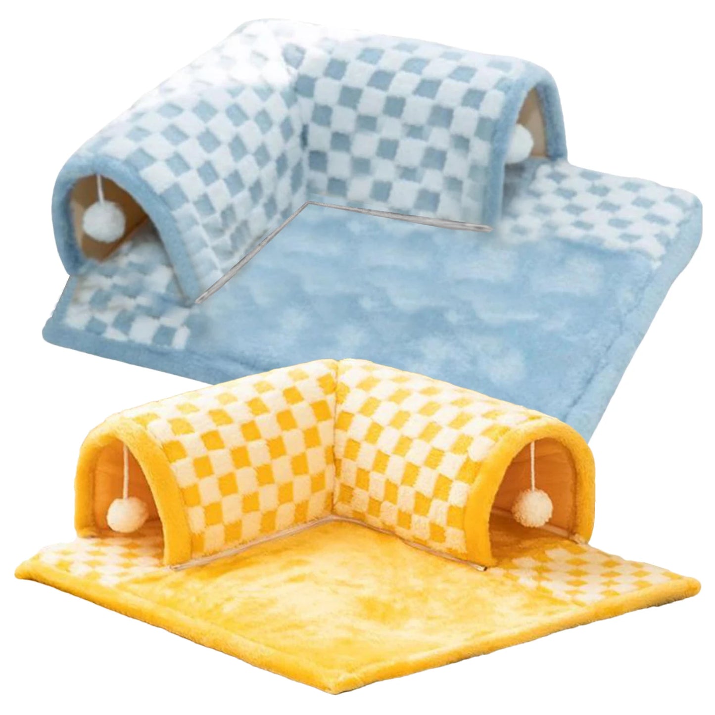 Cat Tunnel 2 In 1 Extensible Tunnel Toy Bed Tunnel Bored Cat Pet Toys Interactive Play Toy Pet Stuff Accessories For Pet Cats