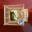 Grasshopper Cage, Bamboo Single Grid, Pure Handmade Bamboo Woven Cage, Classic Insect Crawling Tool with Drawer