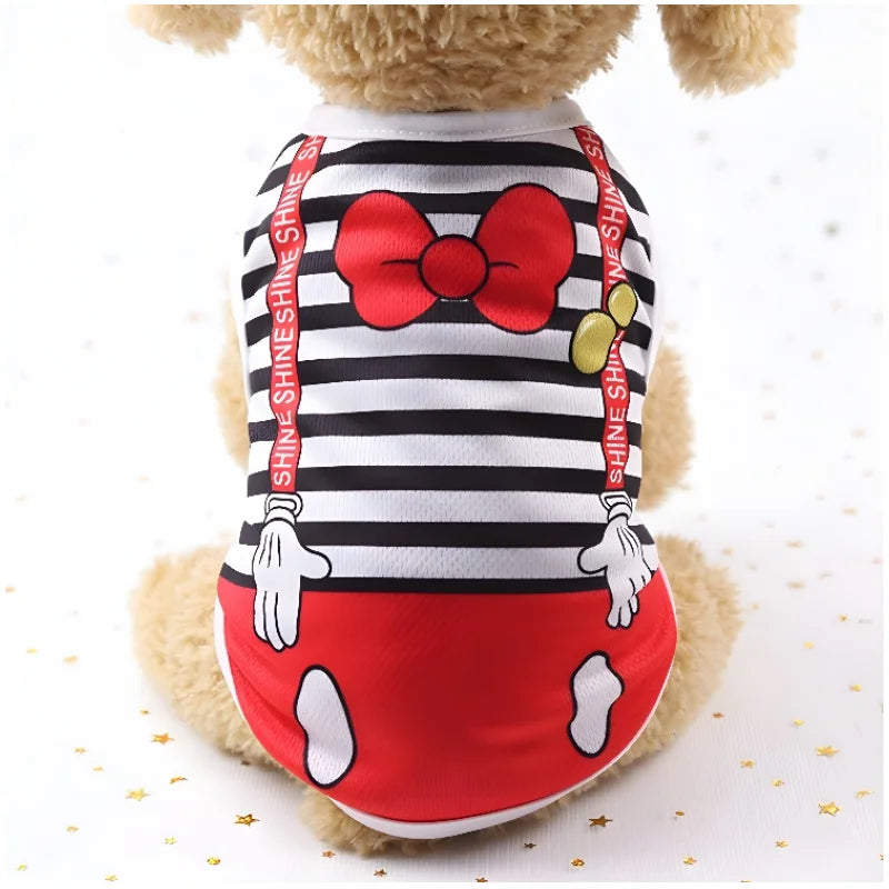 Pet Dog Clothes Clothing Cartoon  Puppy Dogs Soft Vests Summer Shirt Casual T-Shirt for Small Pet Supplies vest for dogs
