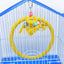 Rope Perches For Bird Cages Circle Rope Swing Easy Installation Natural Safe Soft Cotton Round Bird Swing For African Grey Macaw