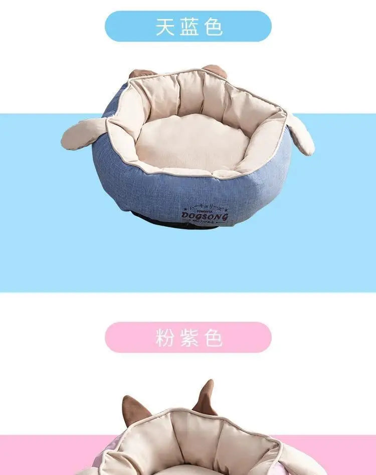 nk0 rabbit ear kennel keeps warm in winter removable and washable teddy cat litter pet dog supplies thermal supplies pet litter