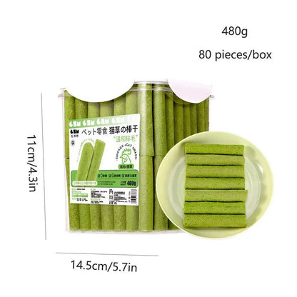 Cat Grass Chew Stick Molar Indoor Teeth Grinding Grass Chew Toy Natural Ingredients Grass Tooth Grinding Stick For Medium Cats