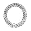 ABS Plastic Dog Collar Chain Diamond Inlay Sparkle Bulldog Necklace Cat Collars Pet Accessories Small Medium Large Dogs Golden