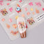 2pcs/set Autumn Maple Leaf Nail Art Sticker Bird Cotton Squirrel Mushroom Pumpkin Design Nail Decal Sliders Manicure Decoration