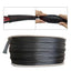PET Elastic Woven Wire Mesh Black Encrypted Flame Retardant Woven Wire Mesh Nylon Computer Wire Mesh Tube Telescopic Sleeve 5m