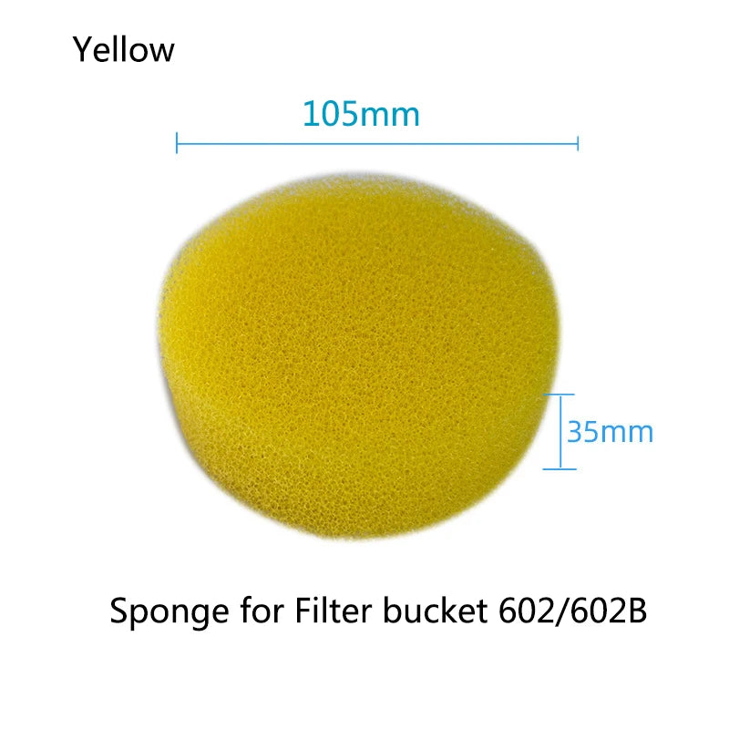 Biochemical Aquarium Cotton Sponge For Filter Bucket 602/603 Fish Tank Filtration Foam Blue Spongs Aquarium Accessories 3Pcs