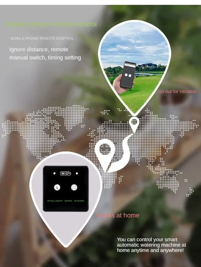 WiFi Control Intelligent Reptile Spray Humidifier Timer Automatic Mist Rainforest Timing Spray System Kit Irrigation Sprinkler