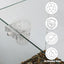 UXCELL Aquarium Plant Holder Fish Tank Accessories Decorations Plants Pot Clear Plant Holder Aquatic Plant Pot for Fish Tank