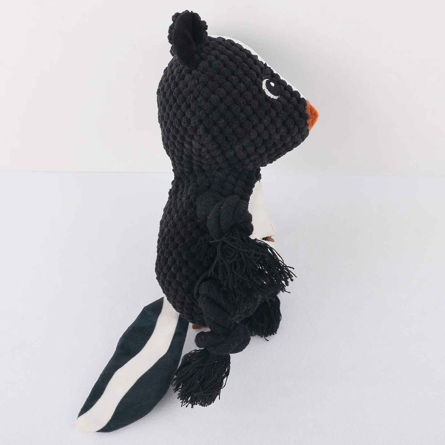 Dog Plush Toy Products Bite-resistant Plush Stuffed With Squeaky Tibetan Food Interactive Pet Dog Toy Skunk Fleece Squeak Toys
