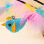 Cat Toy Cat Teaser Sticks Black Plastic Cat Teaser Stick Feather Bird Bell To Relieve Boredom Self Hi Cat Toy Cat Teaser Stick