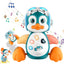 Baby Crawling Toys Musical Penguin Infant Moving Walking Dancing Toys with Light Toddler Interactive Development Tummy Time Gift