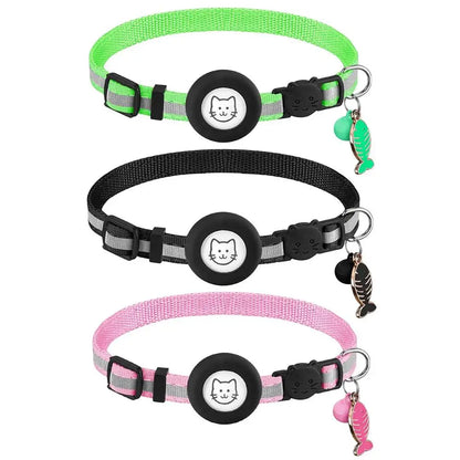 Small Dog Collar Adjustable Dog Collar with Safety Buckle Pet Luminous Collar for Night Walking Pet Nest Wearing for Dogs Cats