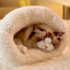 Cat Sleeping Bag Sleeping Bag Semi-Enclosed Cats Dogs Warming Pad Soft Cat Bed Lovely Cat Nest Pet Supplies for Cats and Dog