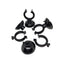 Black  Aquarium Suction Cup Air Tube Holder Sucker for Fish Tank Pump Oxygen Air Tube Fixing Clip  Aquarium Accessories 5pcs