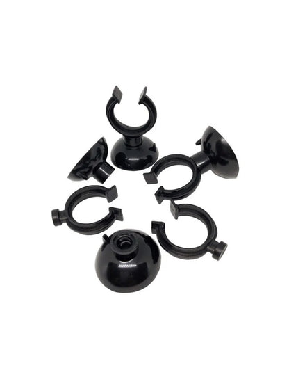 Black  Aquarium Suction Cup Air Tube Holder Sucker for Fish Tank Pump Oxygen Air Tube Fixing Clip  Aquarium Accessories 5pcs