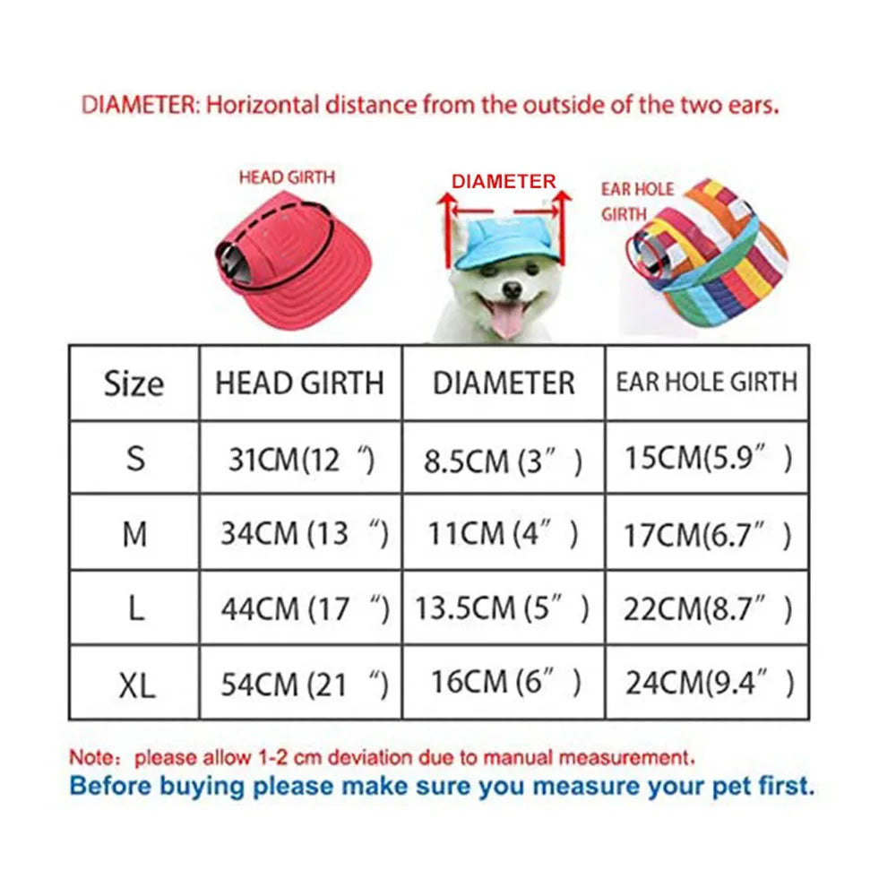 Pet Dog Hat Accessories Dogs Baseball Cap Sport Puppy Grooming Dress Up Hat Pet Dog Outdoor Hat Headwear Casual Cat Dog with Hat