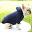 Fashion Dog Clothing Autumn And Winter Small Pet Clothes Thickening Warm Solid Color Two-Feet Hooded Wweater Casual Pet Products