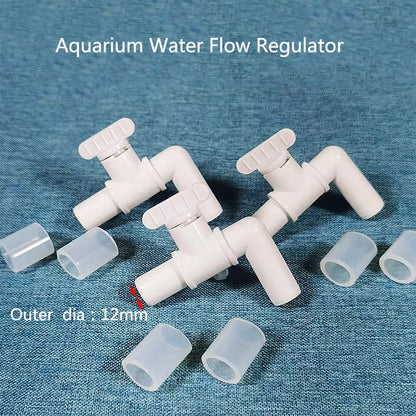 Aquarium Fish Tank Water Pump Regulating Valve Filter Pump Regulator Water Flow Control Right Angled Elbow Aquarium Accessories