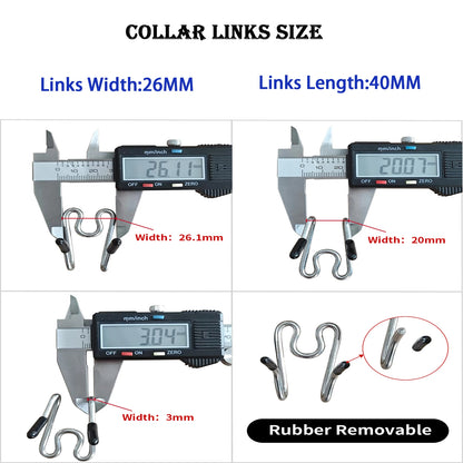 Prong Collar Covers 100P Vinyl Comfort Rubber Tips for 2.5-4.0mm Pet Dog Pinch Collar,Training Collar Covers to Increase Comfort