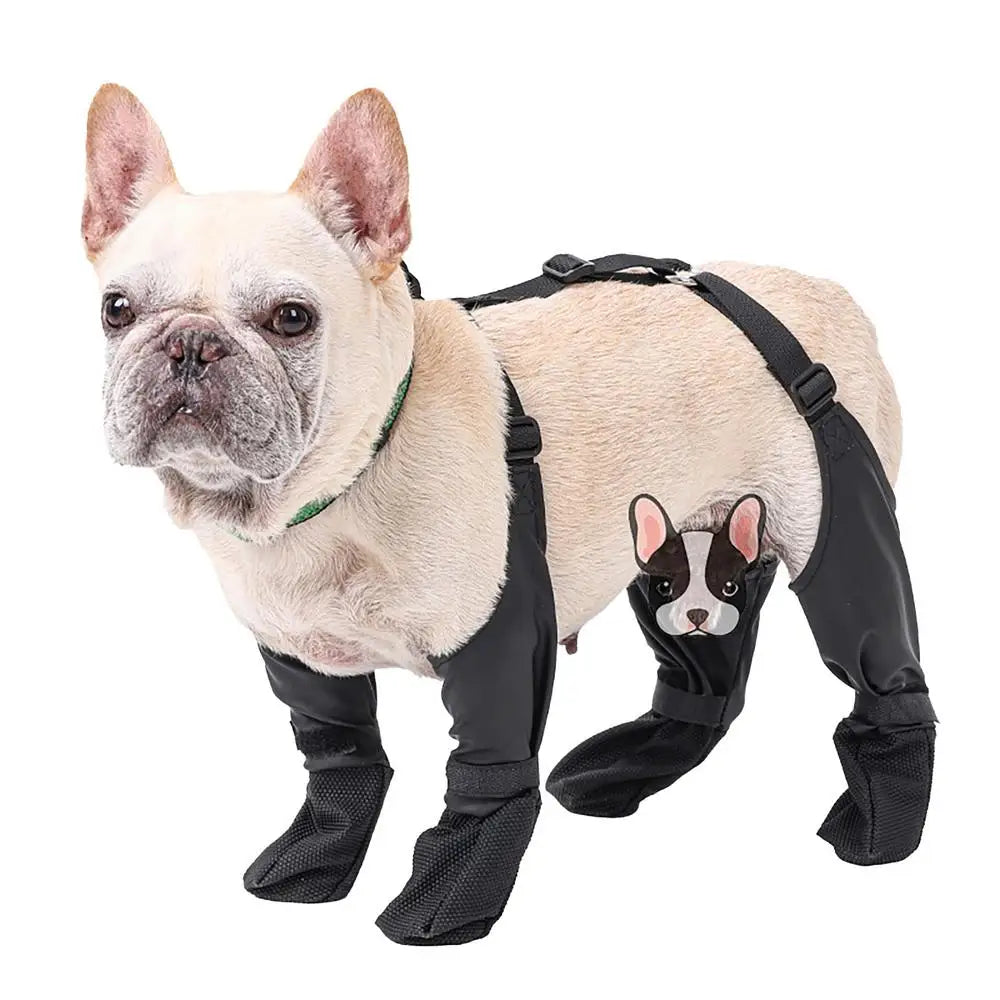 Dog Shoes Waterproof Adjustable Dog Boots Waterproof Breathable Pet Shoes Pets Paws Protector Outdoor Walking Soft Shoes