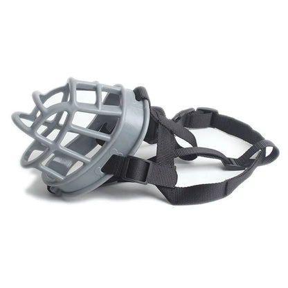 Adjustable Dog Muzzle Soft Silicone Breathable Strong Basket Small Medium Large X-Large Dogs Mouth Muzzles Lightweight & Durable