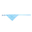 Small Dog Cat Bandana Collar Adjustable Puppy Dog Kitten Neckerchief PU Collar with Printed Triangular Scarf Pet Collar for Cat