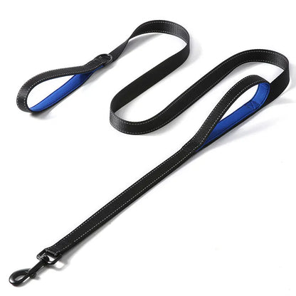 6FT Heavy Duty Dog Leash for Large Medium Dogs, Reflective Double Handle Dog Leash Lead for Traffic Control Husky Pet Accessorie