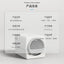 Large Fully Closed Semi-Automatic Cat Litter Box Easy Clean with Durable Plastic Hand-Pulled Shovel Accessory Cat Toilet